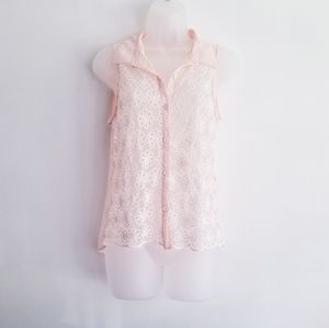 Charlotte Russe Cream Button up